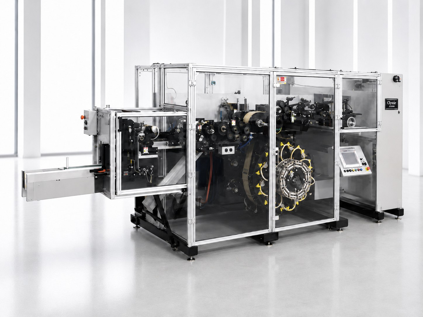 Microwave popcorn bag conveyor system