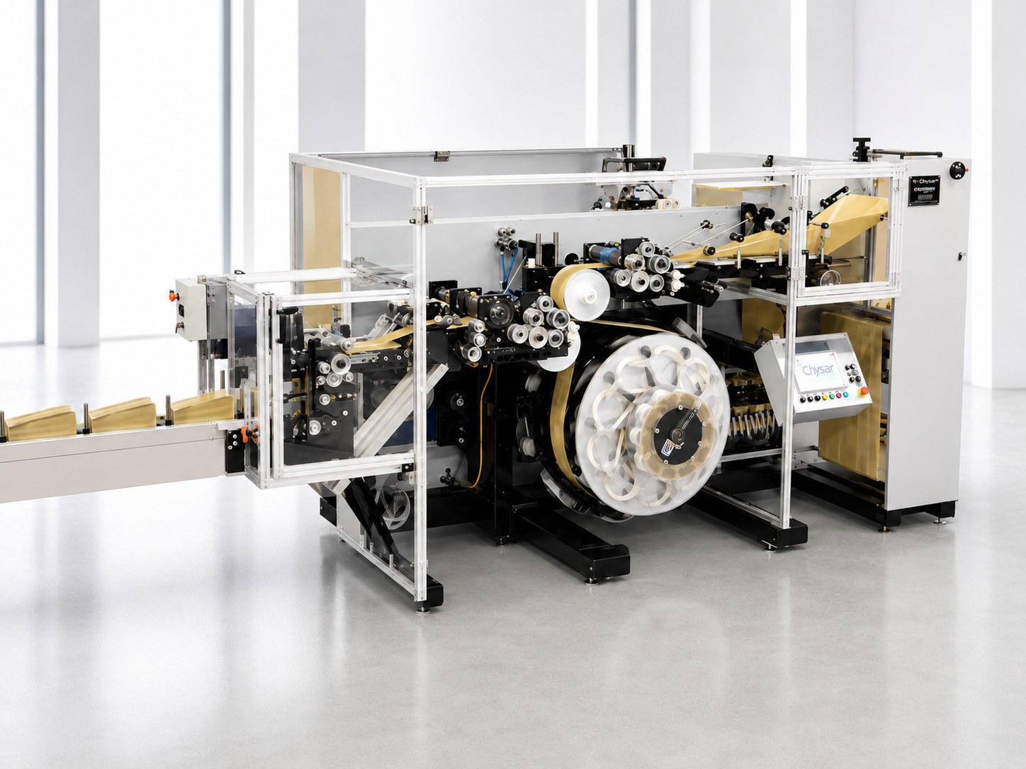 Microwave popcorn bag forming machine